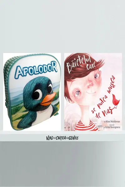 Pachet promo Băiețelul care se putea mușca de nas +rucsac