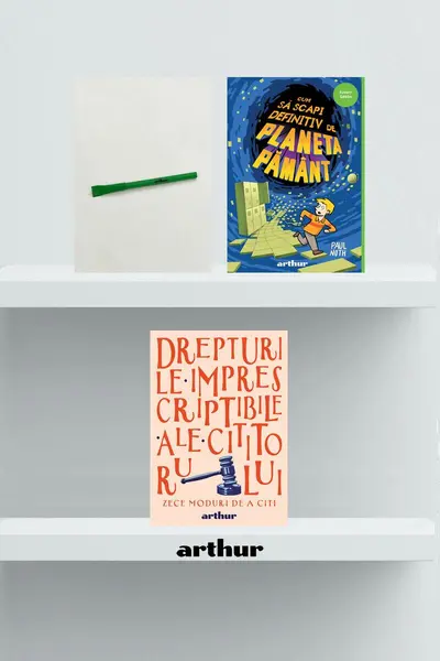 Pachet promo Funny Green (Cum să scapi definitiv de Planeta Pământ, agendă și pix) - Paul Noth