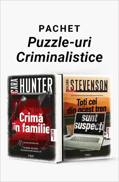 Pachet Puzzle-uri Criminalistice. Crimă în familie/Toți cei din acest tren sunt suspecți - Cara Hunter