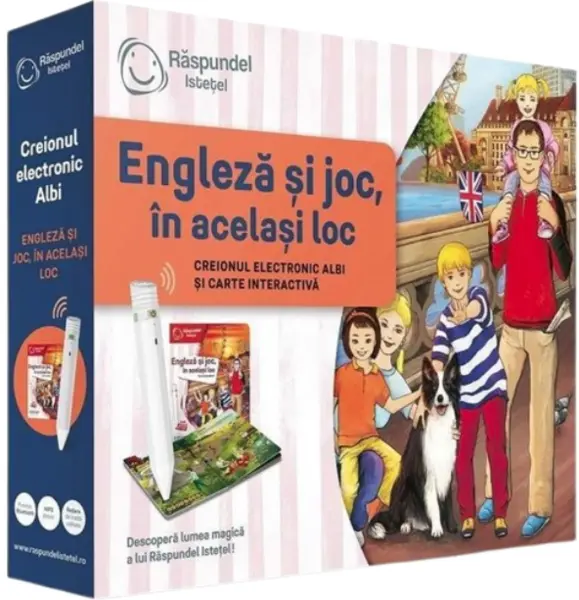 Pachet Raspundel Istetel - Creion electronic Albi + carte Engleza si joc in acelasi loc | Raspundel Istetel