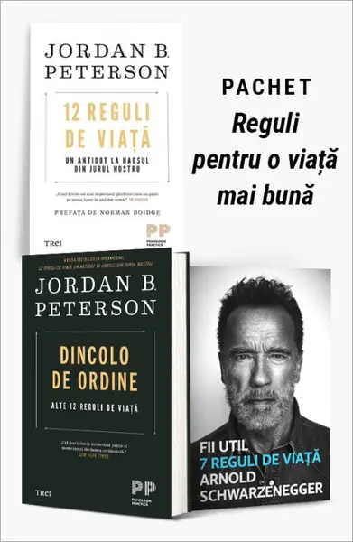 Pachet Reguli pentru o viață mai bună. 12 Reguli de viață/Dincolo de ordine/Fii util - Jordan B. Peterson