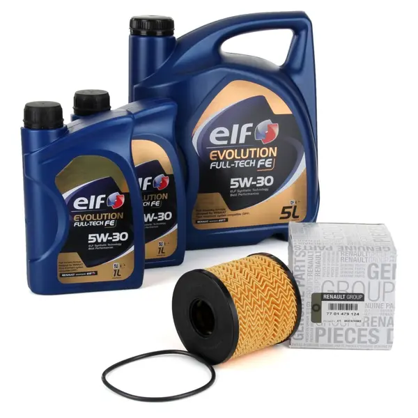 Pachet Revizie Ulei Motor Elf Evolution Full Tech FE 5W-30 5L + 2 Buc 1L + Filtru Ulei Oe Opel Vivaro A 2003 7701479124