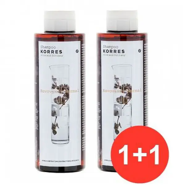 Pachet Sampon Aloe & Ditanny, 2x250ml, Korres