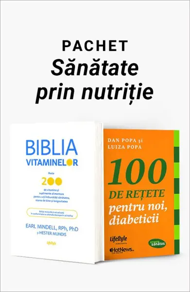 Pachet Sănătate prin nutriție. Biblia vitaminelor/100 de reţete pentru noi, diabeticii - Earl Mindell