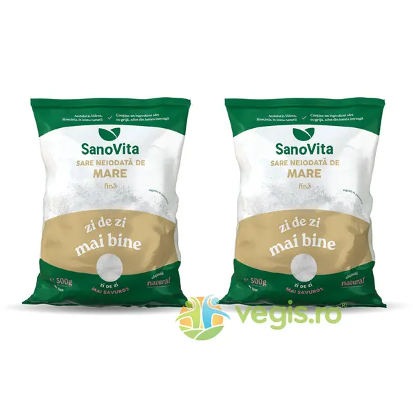 Pachet Sare de Mare Fina Neiodata 500g+500g