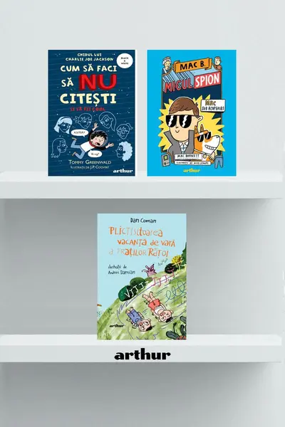 Pachet școlar ( Mac B.: Micul spion, Plictisitoarea vacanţă de vară, Cum să faci să nu citești...cool) - Dan Coman, Mac Barnett, Tom...