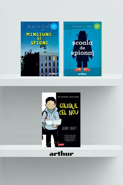 Pachet școlar (Minciuni și spioni,Școala de spionaj, Colegul cel nou) - Andrew Clements, Rebecca St...