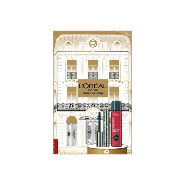 Pachet Spray de fixare Infaillible 3 Second Setting Mist 75ml + Mascara Panorama 9.9ml, L'Oreal Paris