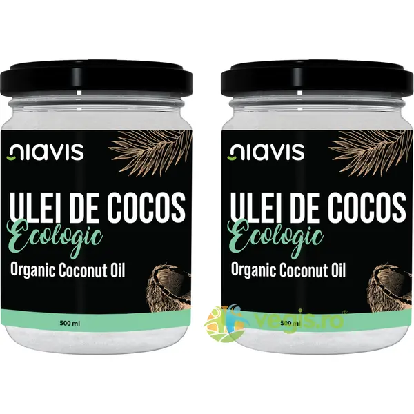 Pachet Ulei de Cocos Extra Virgin Ecologic/Bio 500ml + 500ml