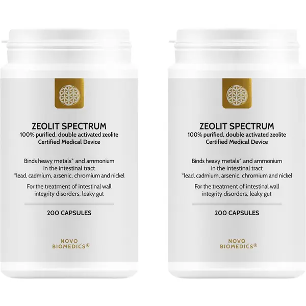 Pachet Zeolit Spectrum (Uz Intern) 200cps vegetale + 200cps vegetale