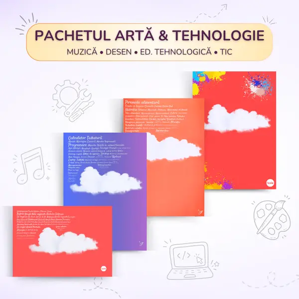 Pachetul Artă & Tehnologie: Muzică, Desen, Ed. Tehnologică, T.I.C.