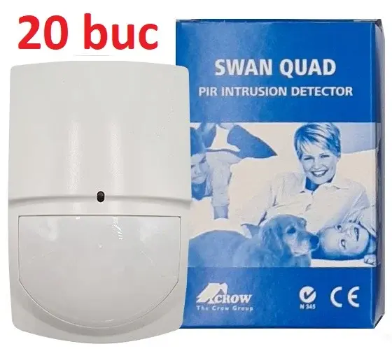 Pack 20 senzori de miscare, Crow SWANQUAD-PACK20