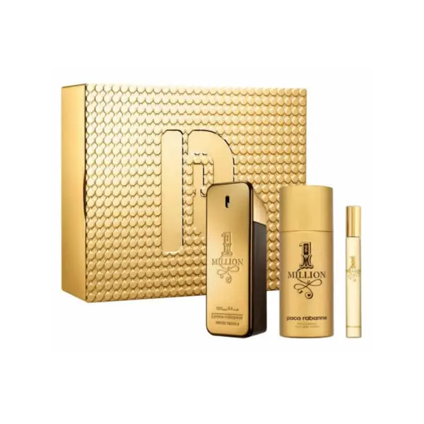 Paco Rabanne 1 Million Set cadou pentru bărbați Volum 100 ml EDT + 150 ml deodorant spray + EDT 10 ml