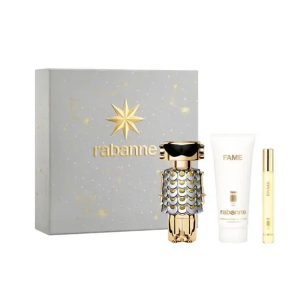 Paco Rabanne Fame Set cadou pentru femei Volum 80 ml EDP + 100 ml loțiune de corp + EDP 10 ml