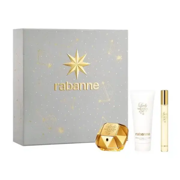 Paco Rabanne Lady Million Set cadou pentru femei Volum edp 50 ml + edp 10 ml + 100 ml loțiune de corp