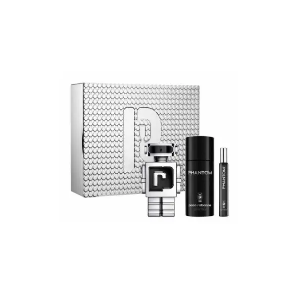 Paco Rabanne Phantom Set cadou pentru bărbați Volum 100 ml EDT + 150 ml deodorant spray + EDT 10 ml