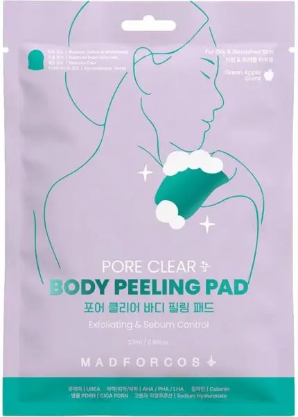 Pad de peeling pentru corp Madforcos Pore Clear, 27 ml