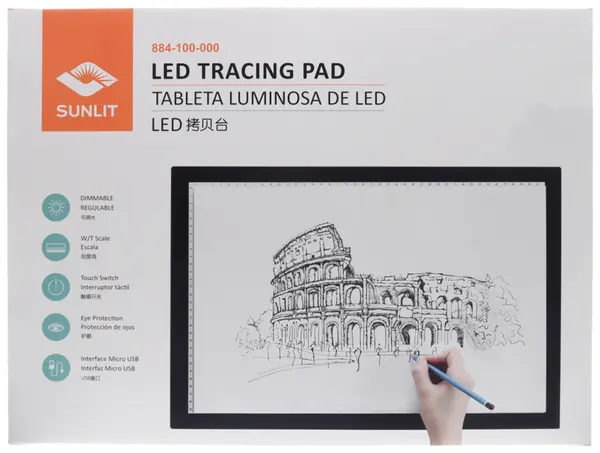 Pad de trasare LED Sunlit - LED Tracing Pad, 20 x 30 cm