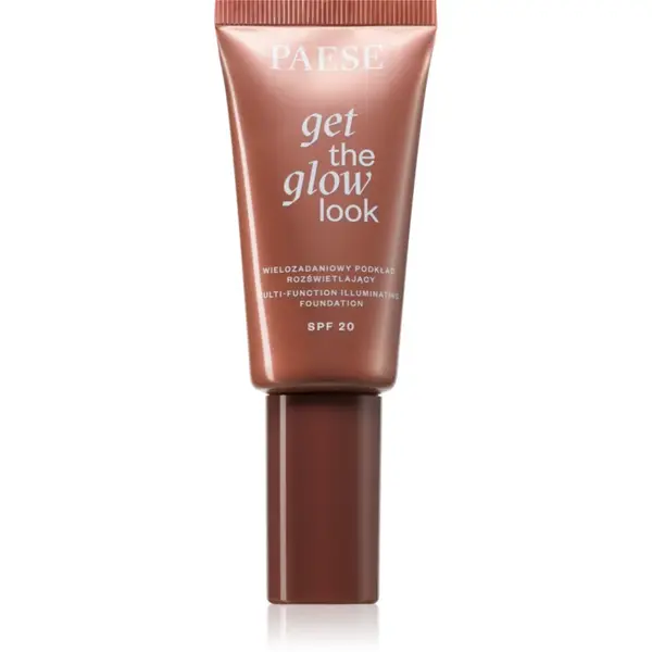 Paese Get The Glow Look Illuminating Foundation Machiaj usor cu efect de luminozitate SPF 20 culoare 2N Sand Beige 30 ml