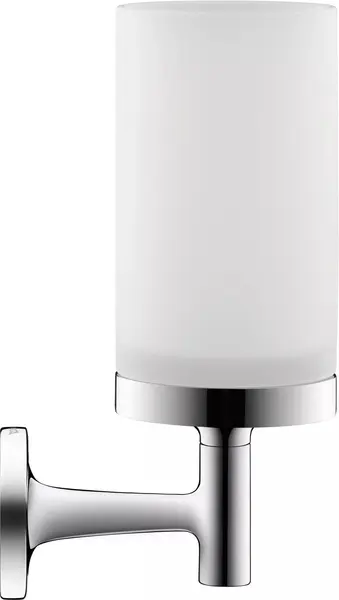 Pahar baie Duravit Starck T 0099311000, montare pe perete, metal/sticla, Crom lucios