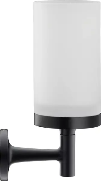Pahar baie Duravit Starck T 0099314600, montare pe perete, metal/sticla, negru mat
