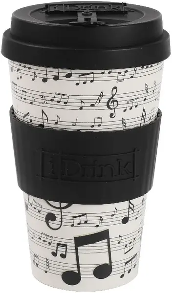 Pahar cu capac I-Total Music - 435 ml