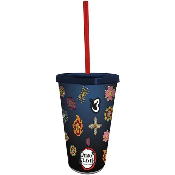 Pahar cu Pai Demon Slayer - 470ml - Pillars