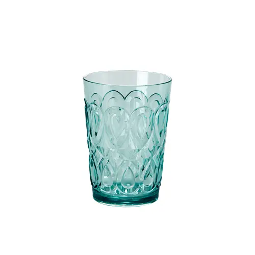 Pahar din acril - Swirly Embossed Detail (Mint) 400 ml | Rice by Rice