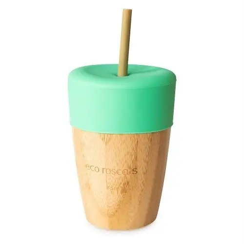 Pahar din bambus mare 240 ml verde eco rascals