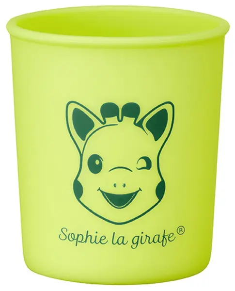Pahar din silicon Sophie la Girafe, verde