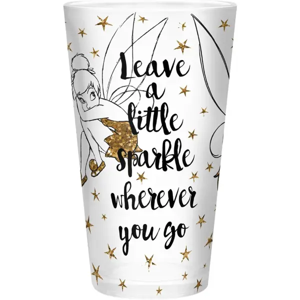 Pahar Mare Disney - 400ml - Tinkerbell Gold & Glitter