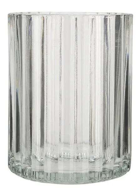Pahar pentru periuțe de dinți Estia - Alivio, 7.8 х 7. 8 x 10 cm, transparent