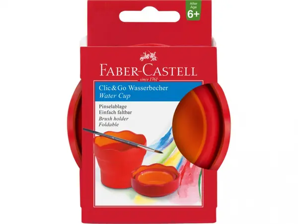 Pahar pentru pictura Click-Go, roE u , Faber-Castell