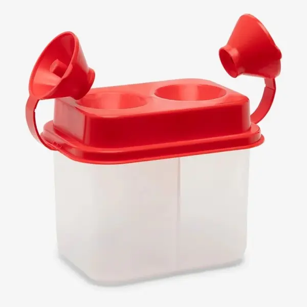 Pahar pentru pictura cu 2 compartimente, din plastic