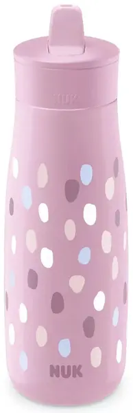 Pahar sport NUK - Mini-Mi, PP, 450 ml, mov cu buline