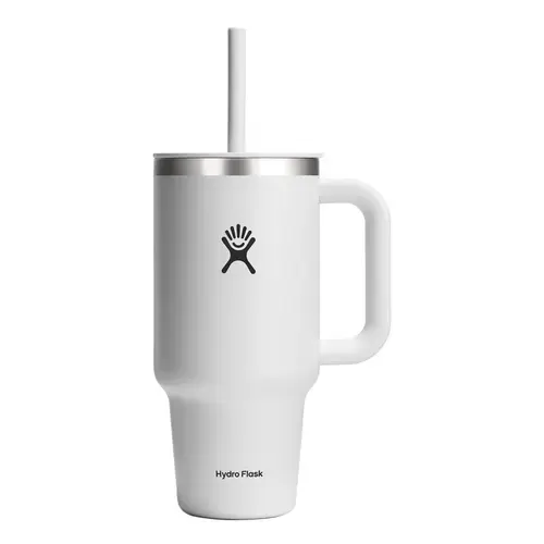 Pahar termos Hydro Flask All Around Travel White, inox, 950ml