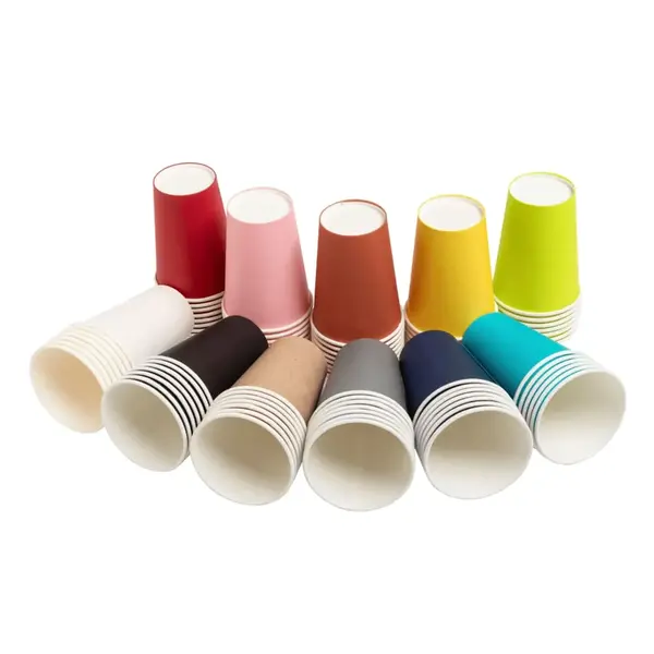 Pahare carton colorate reciclabile 200 ml 15 buc/set Pro Nappe Pahare carton colorate reciclabile 200 ml 15 buc/set Pro Nappe bej