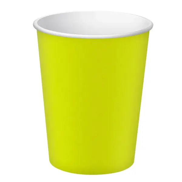Pahare carton colorate reciclabile 200 ml 15 buc/set Pro Nappe Pahare carton colorate reciclabile 200 ml 15 buc/set Pro Nappe verde