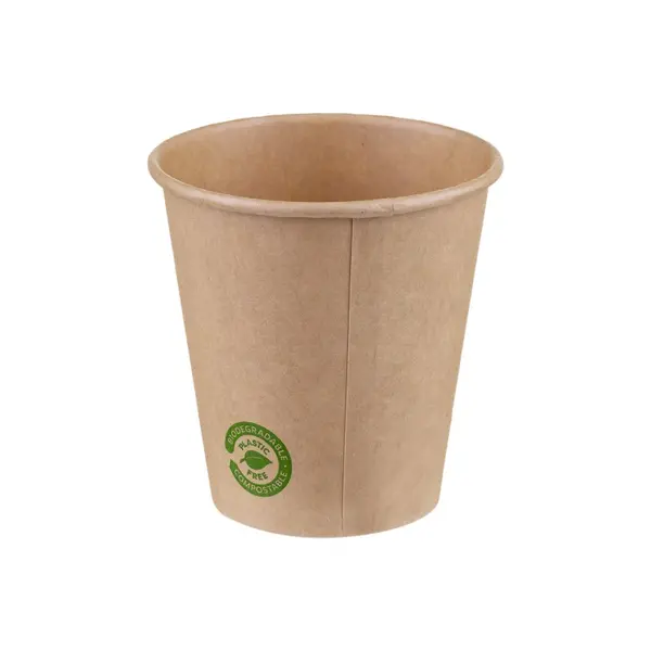 Pahare Carton Zero Plastic Kraft 180 ml, 50 Bucati