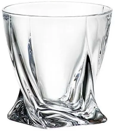 Pahare de alcool Bohemia - Quadro, 340 ml, 6 buc