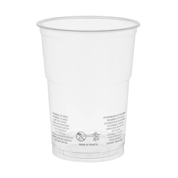 Pahare rPET Transparente Top, 95 mm, 300 ml, 50 Bucati