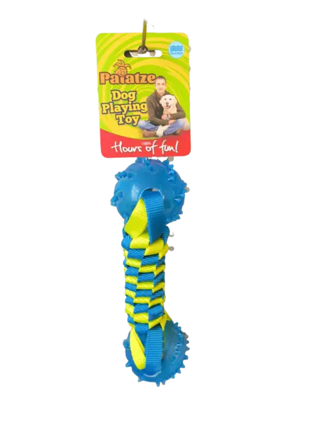 PAIATZE DOG FLOATING WEBBING TPR DUMBELL 22 CM