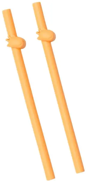 Paie din silicon Wee Baby - Orange, 2 buc