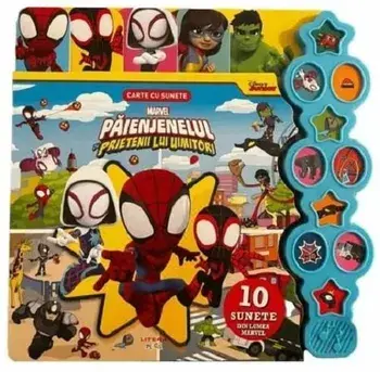 Paienjenelul si prietenii lui uimitori. Carte cu sunete. 10 sunete din lumea Marvel/***