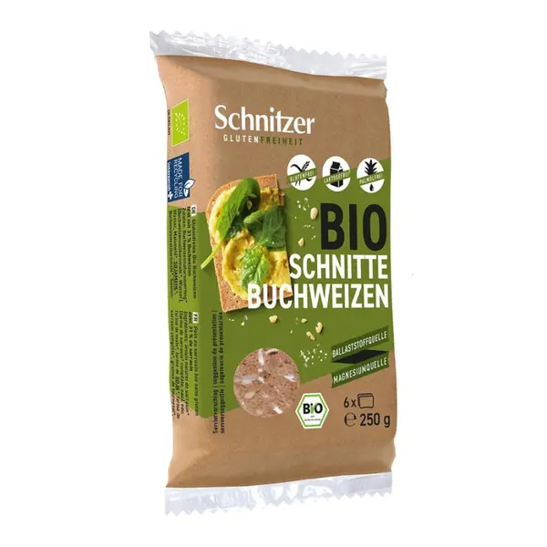 Paine din hrisca fara gluten si lactoza 6 felii, eco - 250 g