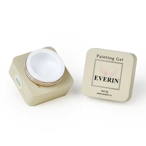 Painting Gel White Everin 5g pentru Nail Art si Pictura Unghii