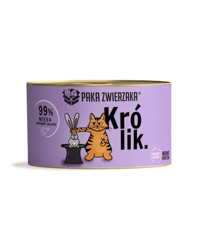 PAKA ZWIERZAKA Hrana umeda cu iepure pentru pisici 200 g