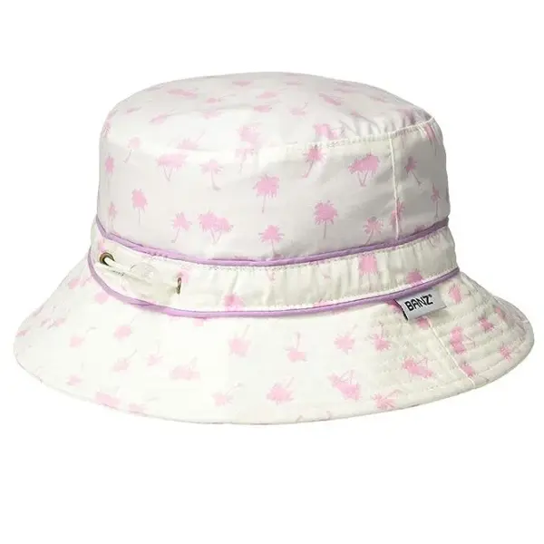 Palarie Copii Bucket, Protectie Soare UPF50+, White Palm Tree, Diverse marimi