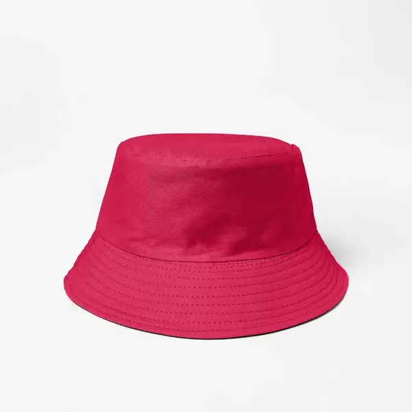 Palarie tip bucket unisex cu doua fete, fucisa si negru, din bumbac