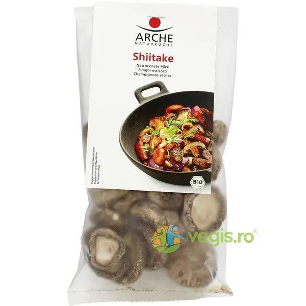 Palarii de Ciuperci Deshidratate Shiitake fara Gluten Ecologice/Bio 40g
